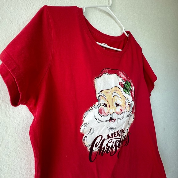 HOLIDAY TIME Santa Character Women Merry Christmas Women TShirt Short Sleeve zXL - Picture 5 of 10